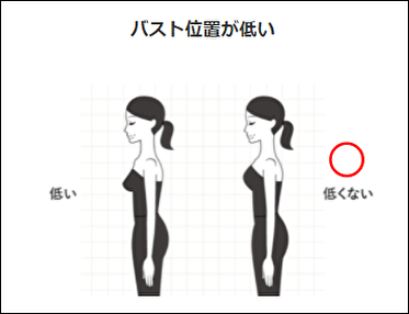 三船彩夏のエアクロパーソナルスタイル診断バストの位置